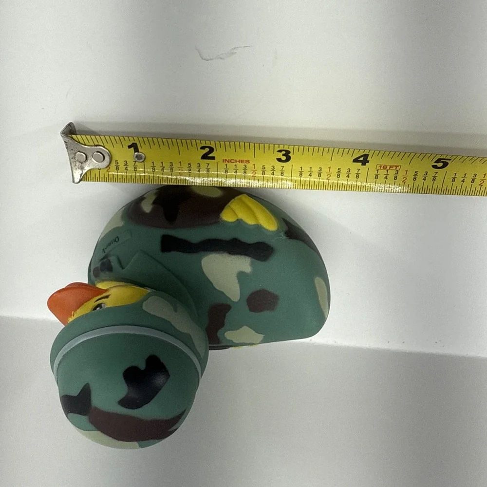 Boston Duck Tours Military Camo Rubber Duck Army Helmet Collectible 3.5